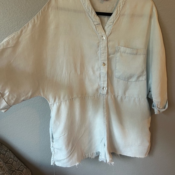 Show Me Your MuMu Light Blue Romper - Picture 3 of 5